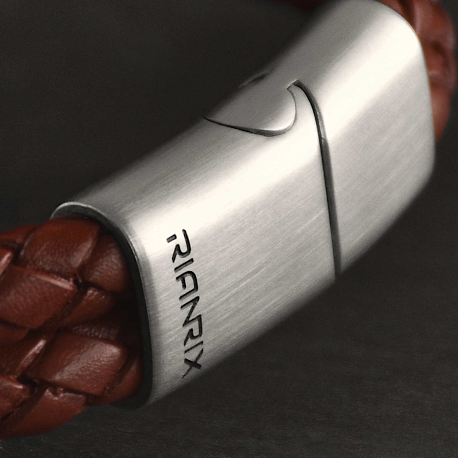 Beckett - 6mm Premium Double-Layer Leather Bracelet ( Saddle Brown)