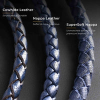 Ben - 4mm Leather Bolo Bracelet (Dark Blue)