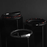 The Axton Set – Men’s Bracelet Bundle (Triple Leather)