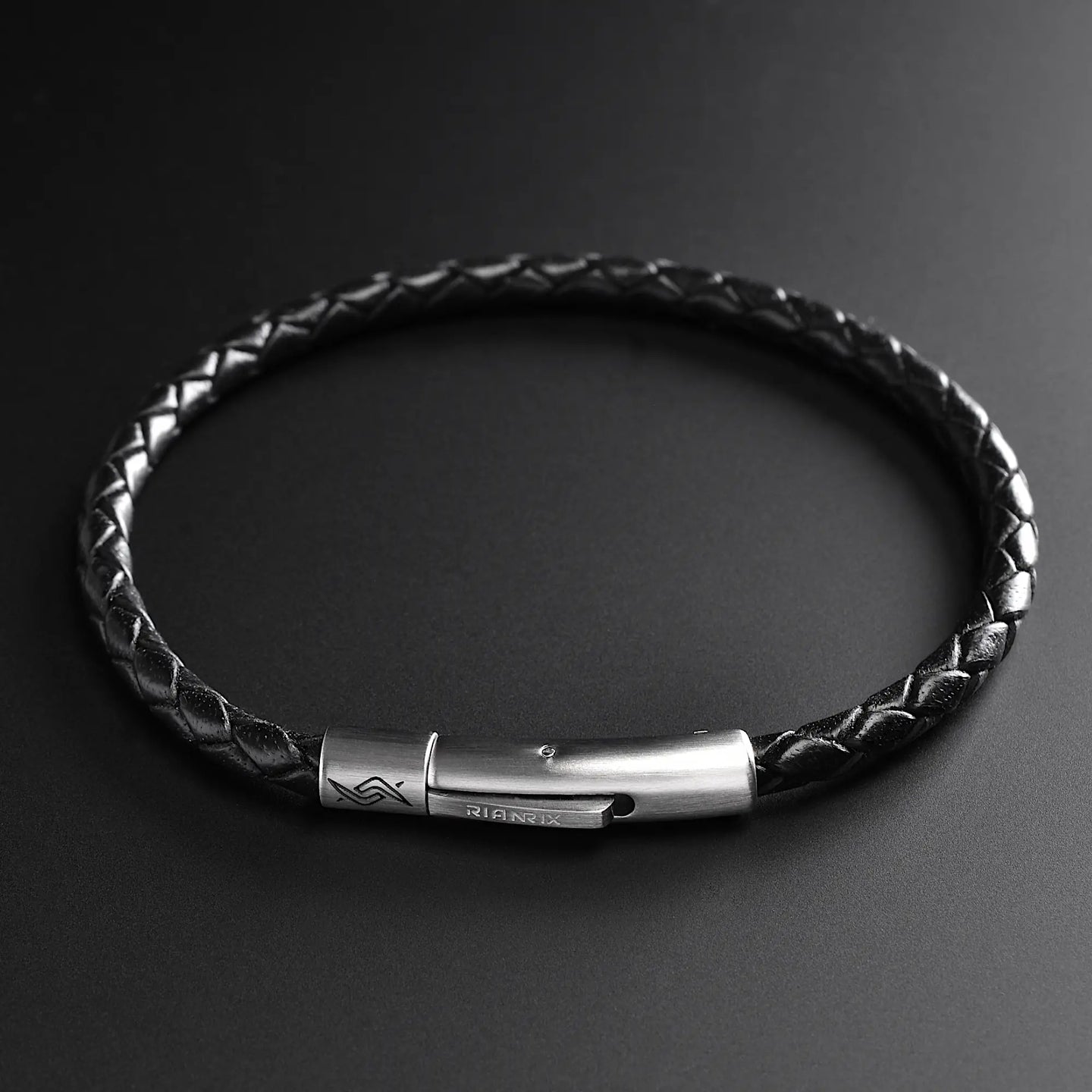 Cole - 4mm Leather Bolo Bracelet (Classic Black)