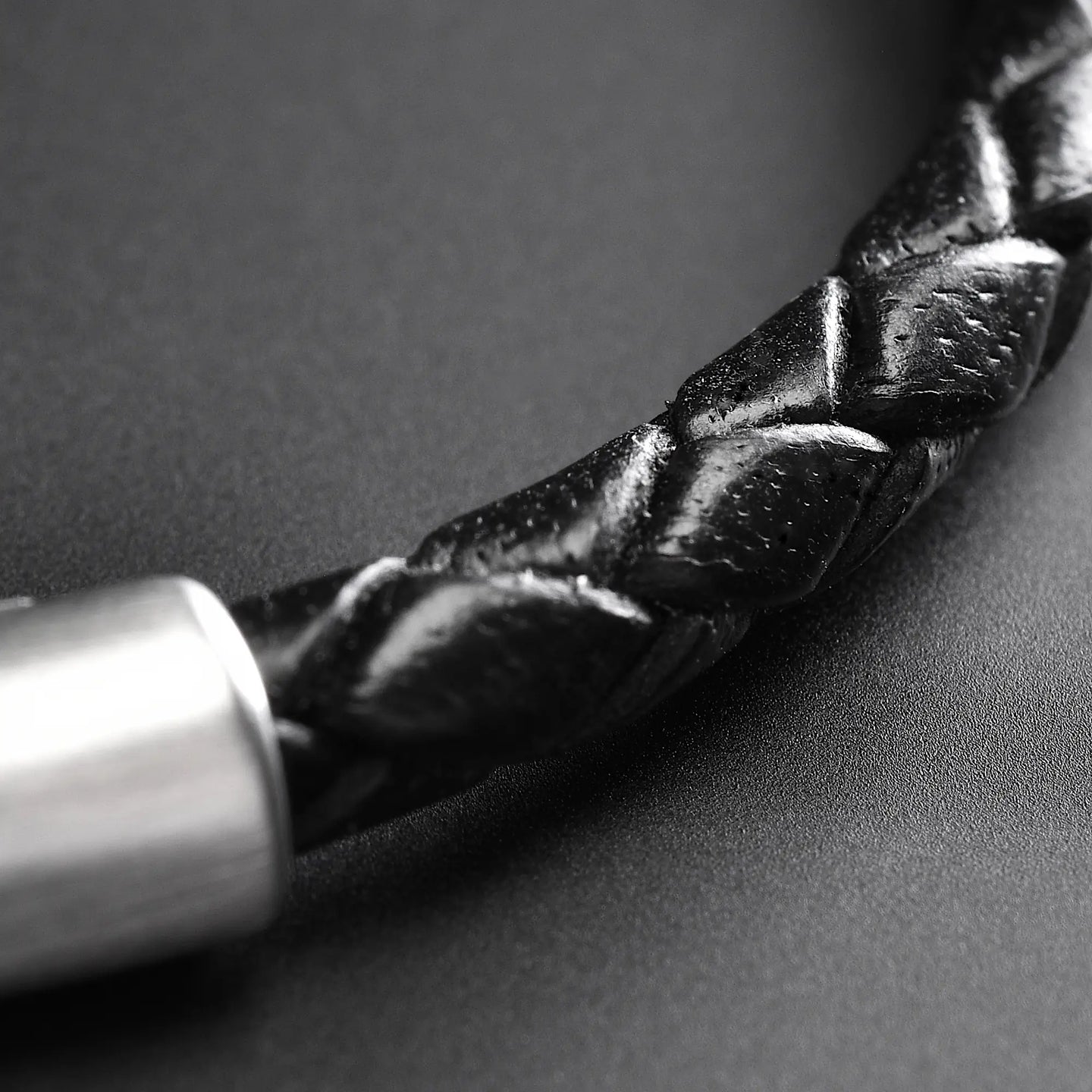 Cole - 4mm Leather Bolo Bracelet (Classic Black)