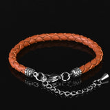 Deserton - 4mm super soft Nappa leather bracelet in light brown