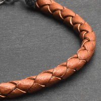 Deserton - 4mm super soft Nappa leather bracelet in light brown