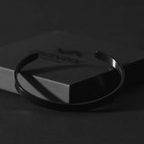 Draven – Matte Black Stainless Steel Cuff