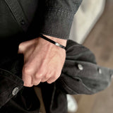 Draven – Matte Black Stainless Steel Cuff