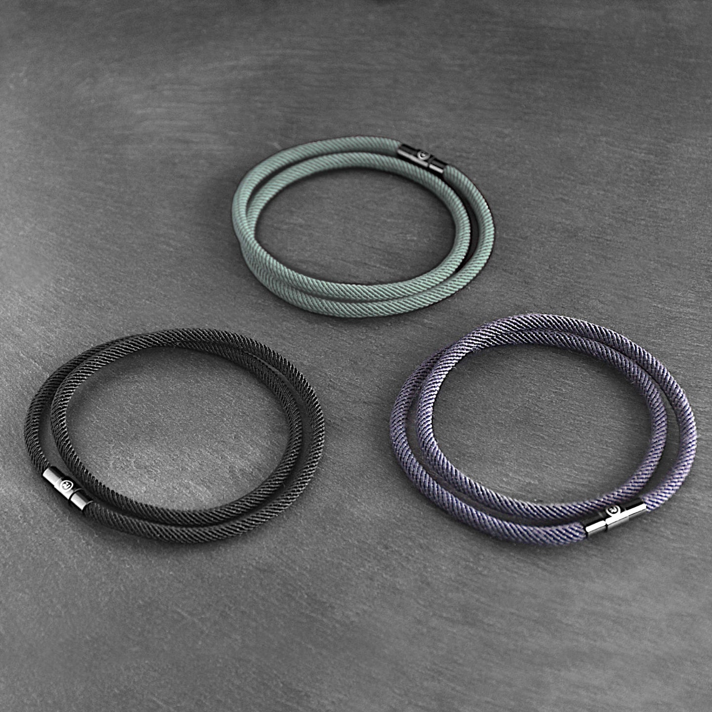 The Essential Stack - 4mm doube-layer Milan rope bracelets