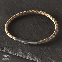 Felix - 4mm bolo genuine leather bracelet in antique green