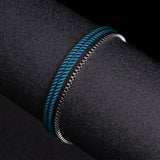 Fjord × Flint - Twisted Rope & Gunmetal Bracelet Stack