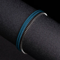 Fjord × Flint - Twisted Rope & Gunmetal Bracelet Stack