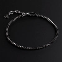 Flint — 3mm Gunmetal Box Chain Bracelet