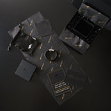 Rhys – 6mm Premium Double-Layer Leather Bracelet (Classic Black)