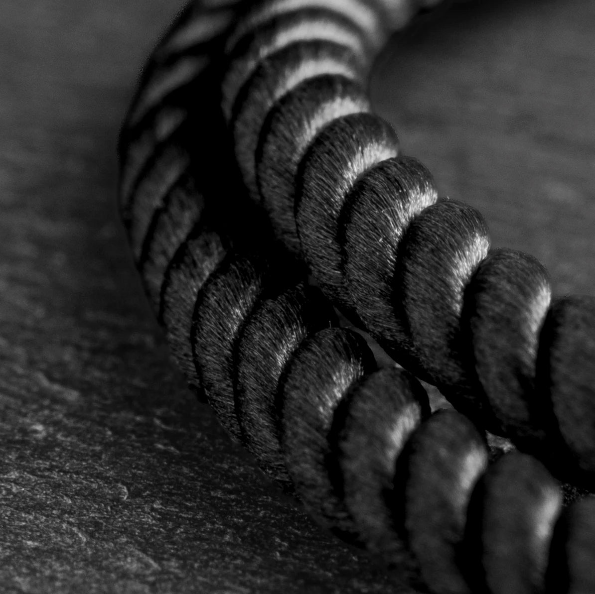Heath × Flint - Twisted Rope & Gunmetal Bracelet Stack