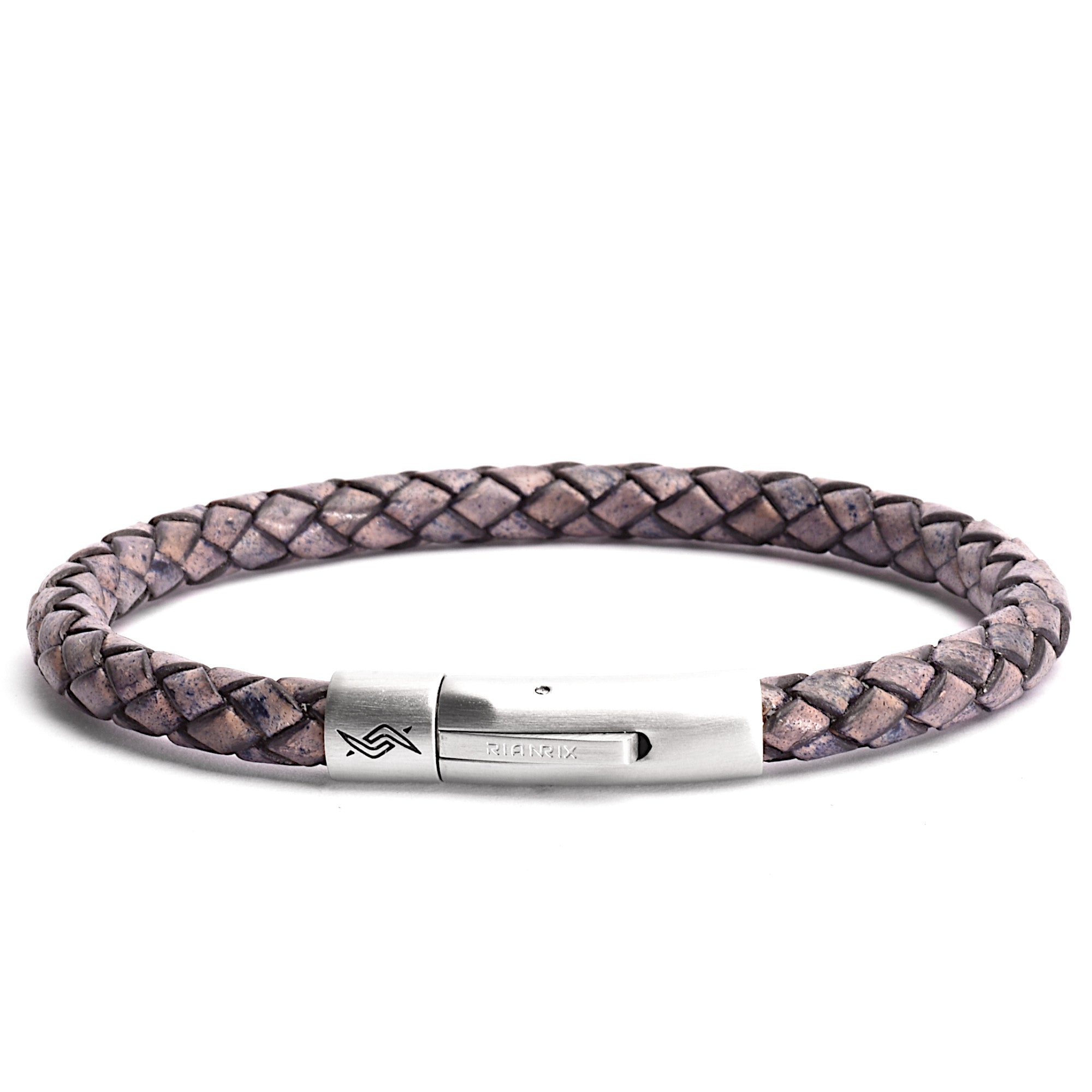 Joe - 6mm bolo genuine leather bracelet in antique navy