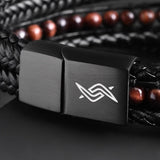 Matt — Red Tiger Eye Multi-Layer Bracelet