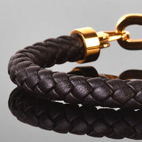Mustang - 8mm Nappa leather bracelet in dark brown