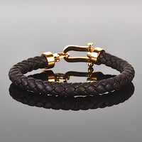 Mustang - 8mm Nappa leather bracelet in dark brown