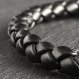 Nightfall - 6mm Nappa Leather Bracelet (Classic Black)