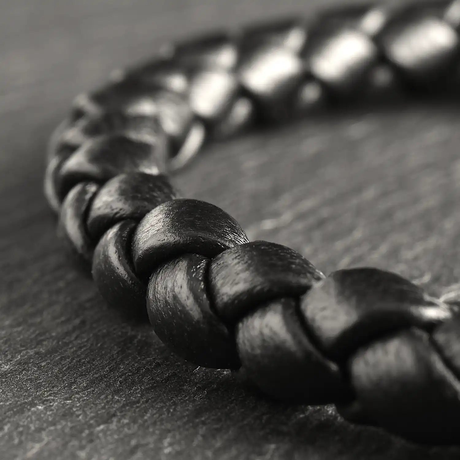 Nightfall - 6mm Nappa Leather Bracelet (Classic Black)