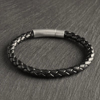 Nightfall - 6mm Nappa Leather Bracelet (Classic Black)