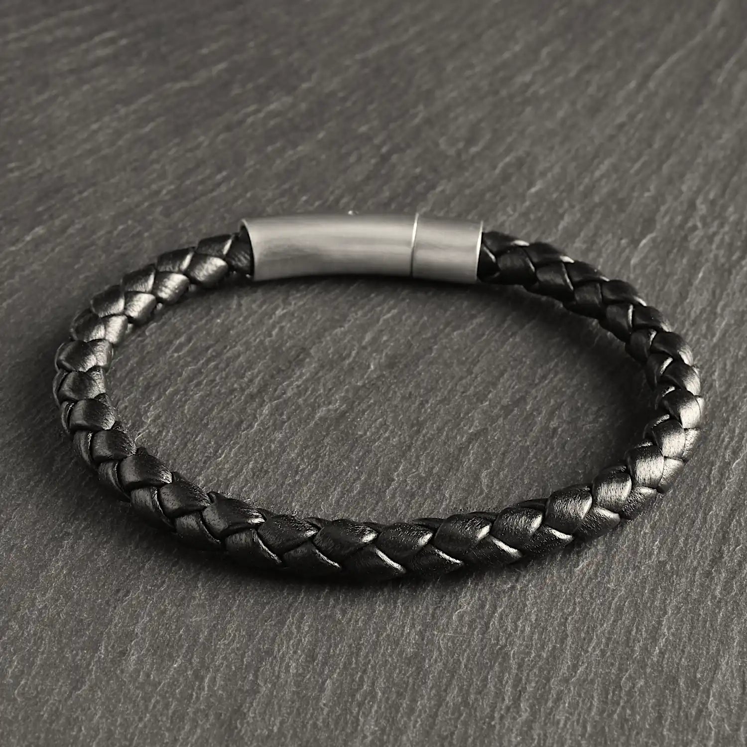 Nightfall - 6mm Nappa Leather Bracelet (Classic Black)