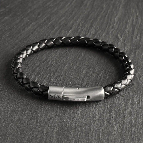 Nightfall - 6mm Nappa Leather Bracelet (Classic Black)