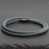 Reed - 4mm doube-layer Milan rope bracelet in moss green