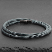 Reed - 4mm doube-layer Milan rope bracelet in moss green