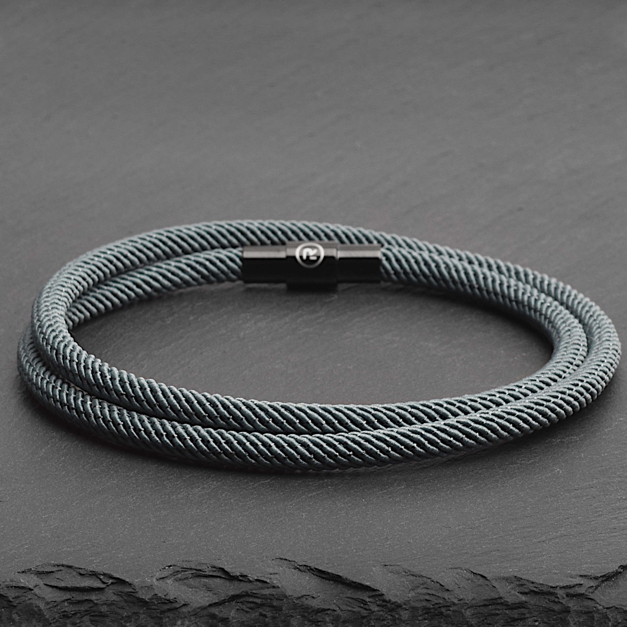 Reed - 4mm doube-layer Milan rope bracelet in moss green