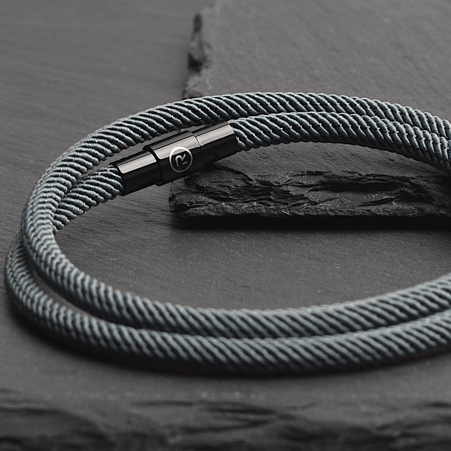 Reed - 4mm doube-layer Milan rope bracelet in moss green