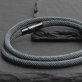 Reed - 4mm doube-layer Milan rope bracelet in moss green