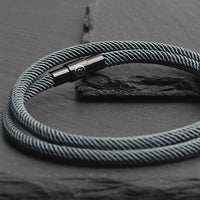 Reed - 4mm doube-layer Milan rope bracelet in moss green