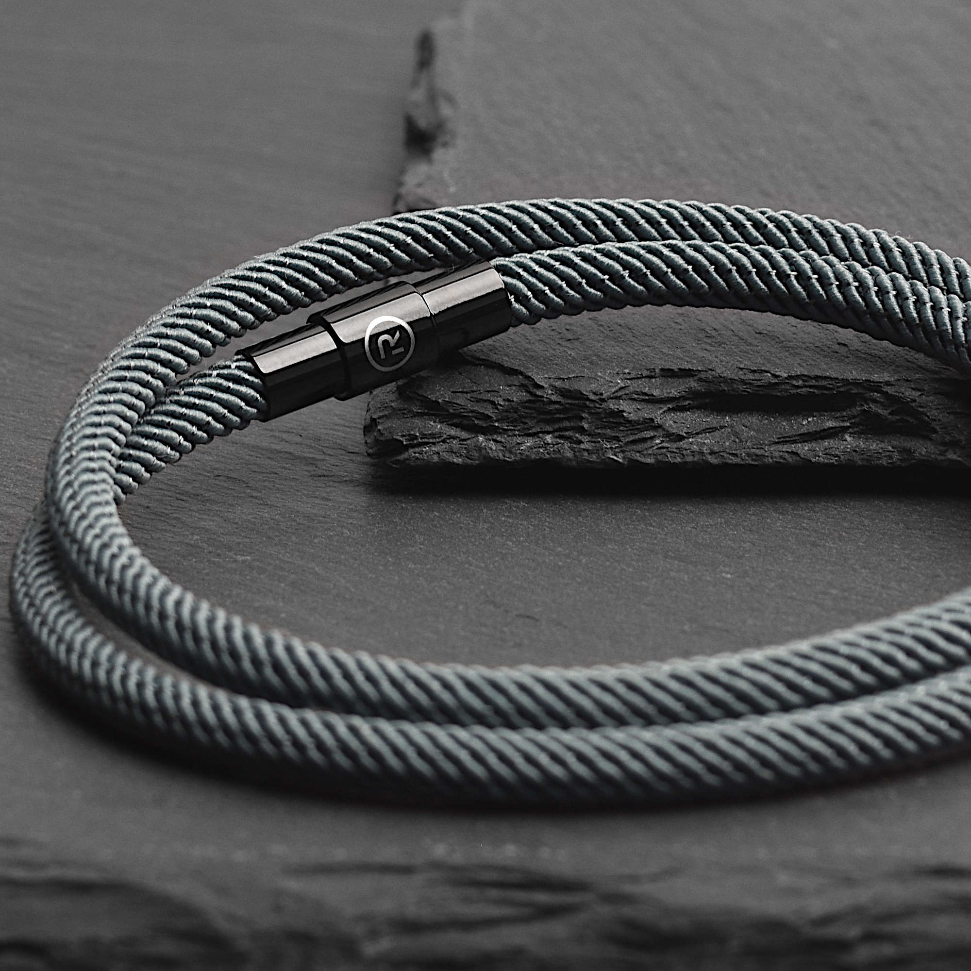 Reed - 4mm doube-layer Milan rope bracelet in moss green