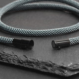 Reed - 4mm doube-layer Milan rope bracelet in moss green