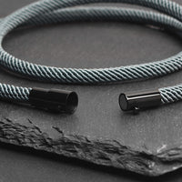 Reed - 4mm doube-layer Milan rope bracelet in moss green