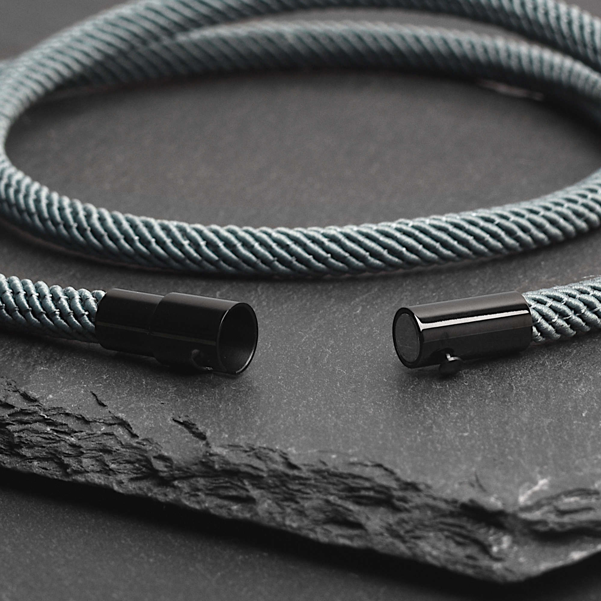 Reed - 4mm doube-layer Milan rope bracelet in moss green