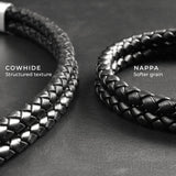 Rhys – 6mm Black Leather Bracelet