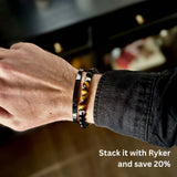Draven – Matte Black Stainless Steel Cuff
