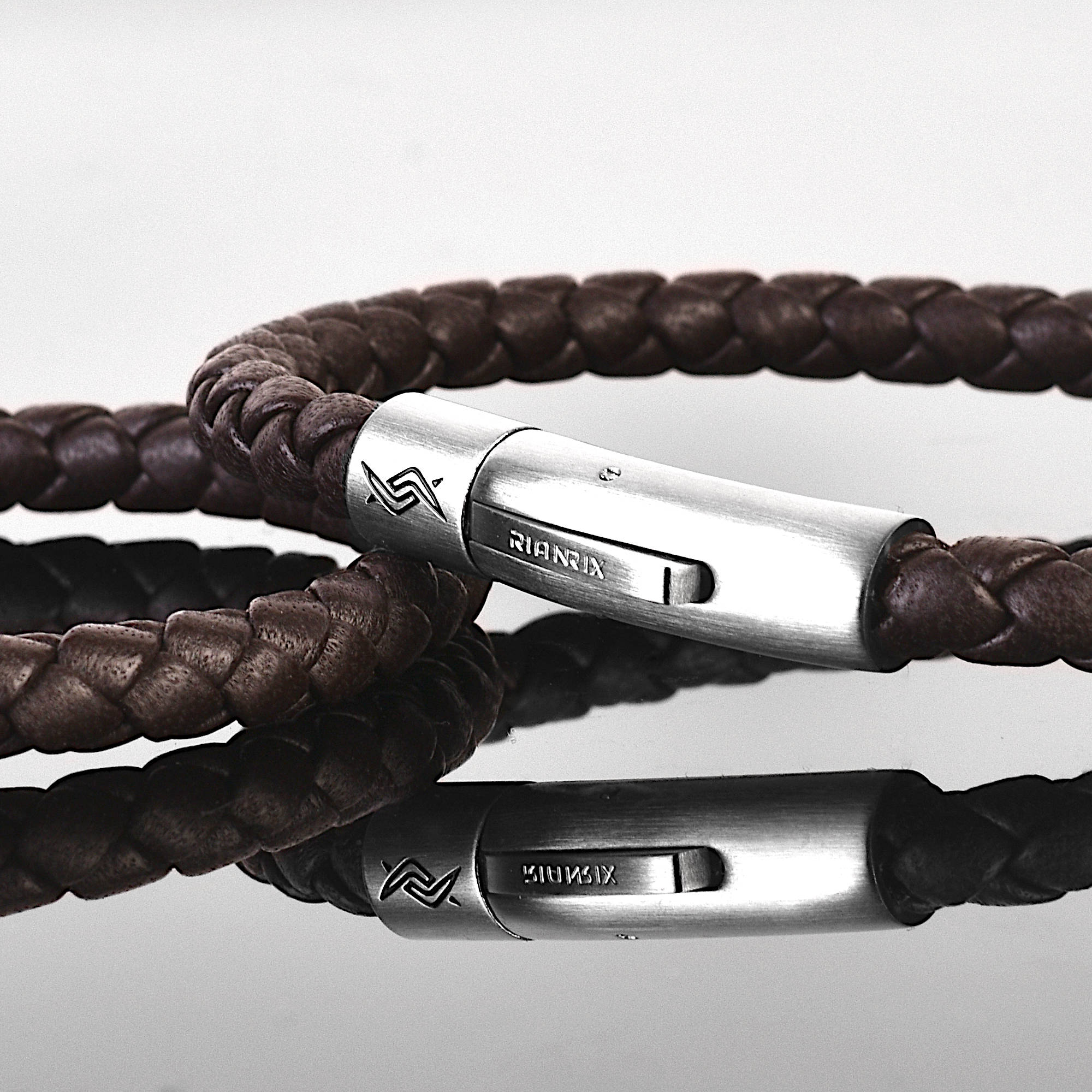 Sepia - 6mm Nappa leather bracelet in dark brown
