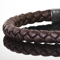 Sepia - 6mm Nappa leather bracelet in dark brown