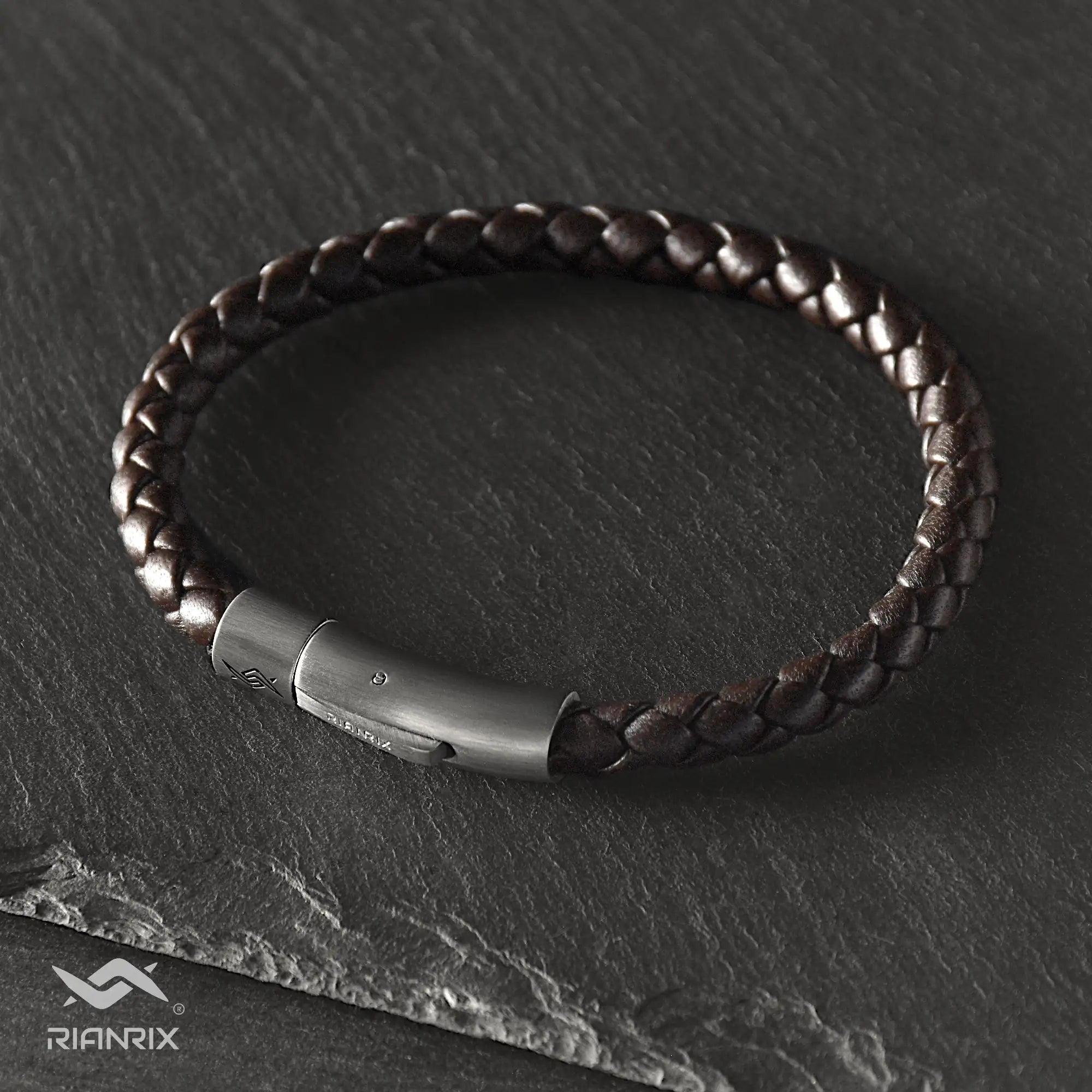 Sepia - 6mm Nappa leather bracelet in dark brown