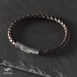 Sepia - 6mm Nappa leather bracelet in dark brown
