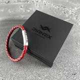 Alex Genuine Leather Bracelet in Antique Red, product video